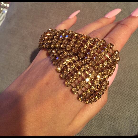 Gold Crystal Bracelet - Picture 3 of 7